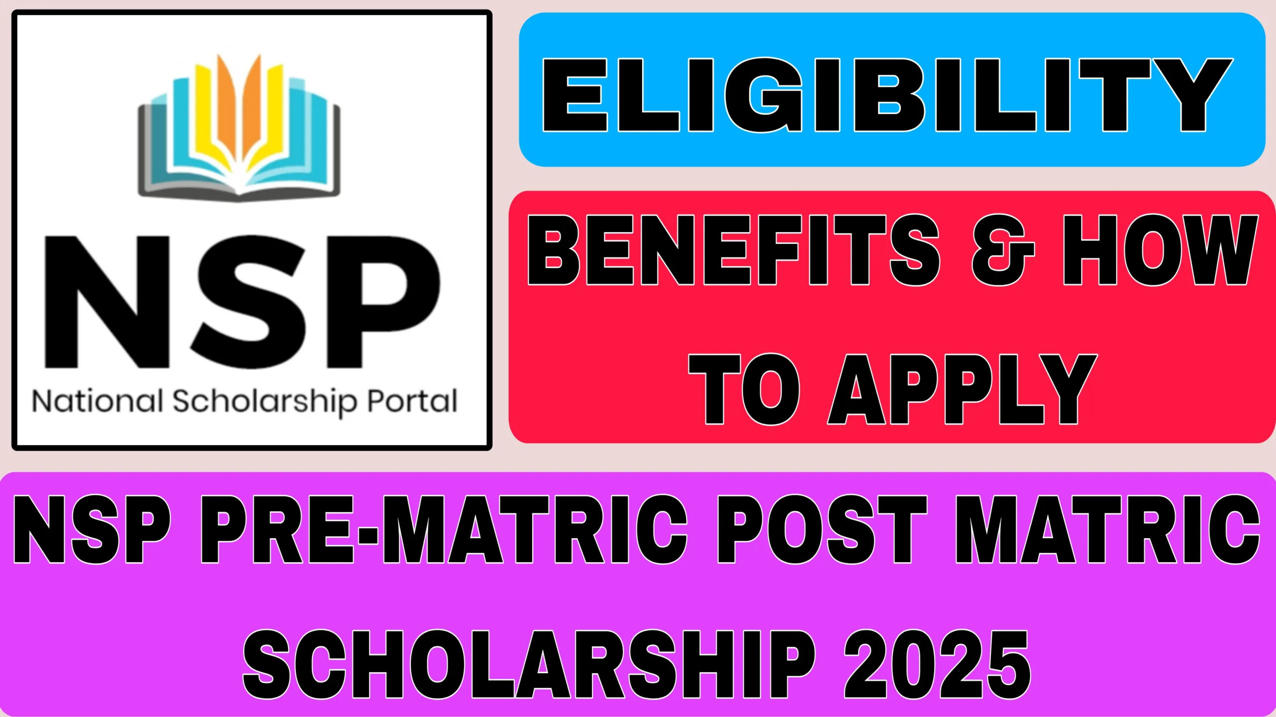 NSP Pre-Matric Post Matric Scholarship 2025